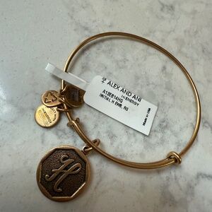 Alex and Ani "H" Charm Bracelet - NWT